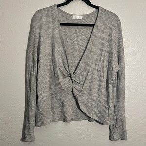SAGE cross open front shirt